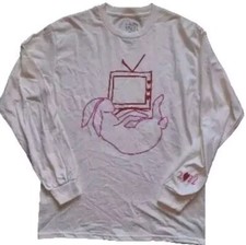 Harry Styles 2022 Love On Tour Bunny TV LS White Shirt Unisex Size: Med.