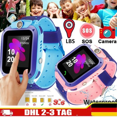 Kinder Smartwatch LBS Uhr Tracker, mit SOS,Videoanruf Voice Chat Wasserdicht
