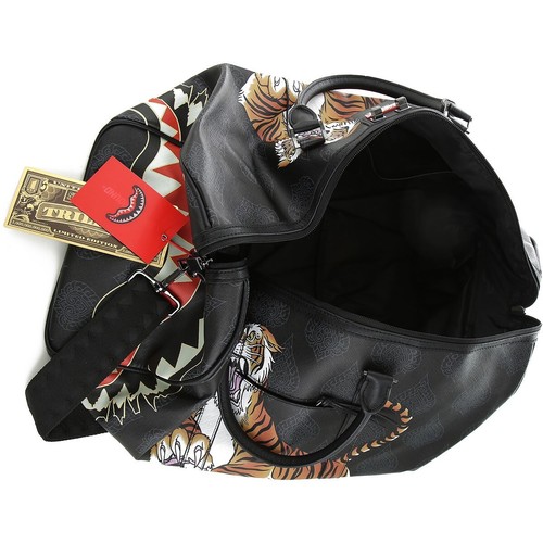 Sprayground Tiger Family Emperor Black Full Size Duffle New Large Travel Bag NWT - Picture 3 of 5