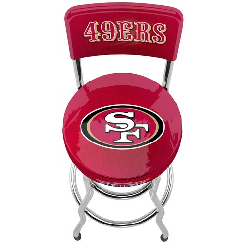 NFL Team Logo Chair Adjustable Swivel Bar Stool High Back Seat Blitz Football - Picture 64 of 192
