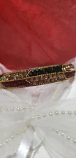 Multi color crystal bangle bracelet. 224 crystals. Versatile as colors show