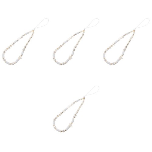 Soft Clay Mobile Phone Chain Beaded Wrist Strap Cute Star Lanyard - 第 40/53 張圖片