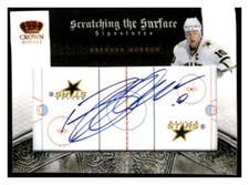 BRENDEN MORROW 2010  Panini Crown Royale AUTOGRAPH SCRATCHING THE SURFACE /100