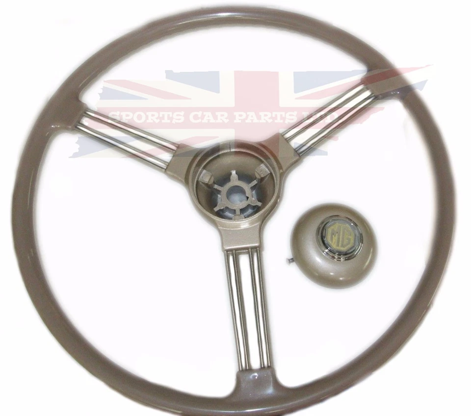 Nueva reproducción de alta calidad del volante original + centro MG TD TF Foto 2 de 4