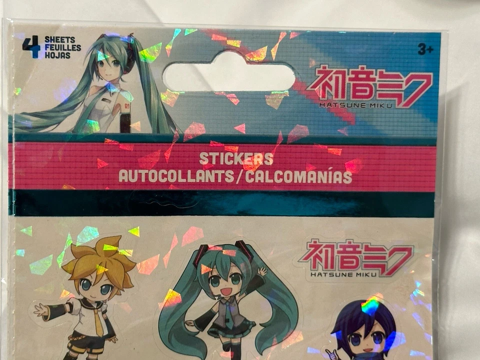 Hatsune Miku Sticker Set 4 Sheets Sandy Lion ST4092 Anime for Planner or Fun New - Image 3 of 4