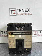 Square D THERMAL-MAGNETIC  25A CIRCUIT BREAKER FAL36025    A-19