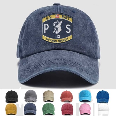 Custom Embroidered Hat PS - Personnel Specialist Rating, Veteran Cap,Trucker Hat