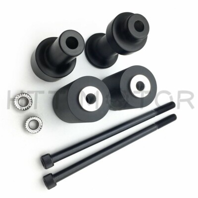 Black No Cut Frame Slider Crash Protector For 2003 2004 2005 2006 Kawasaki Z1000