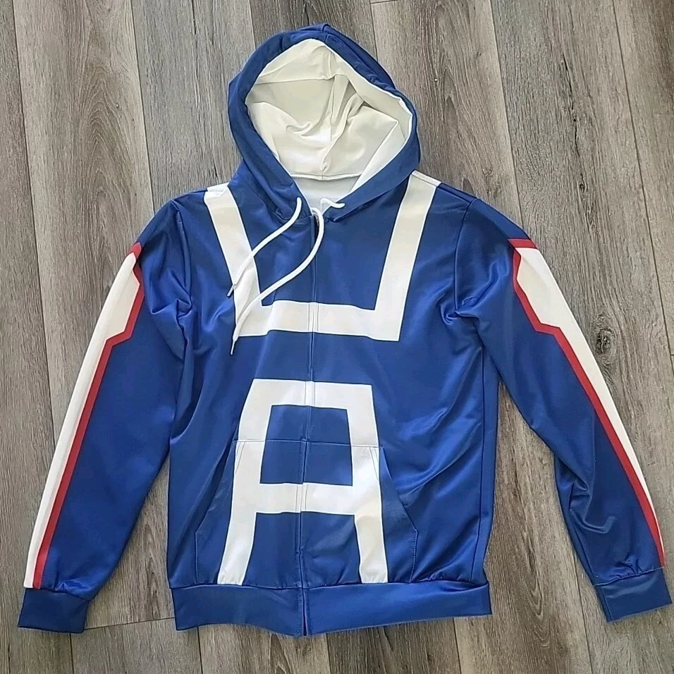 Boku No/My Hero Academia Midoriya Izuku Deku Cosplay Sudadera con Capucha Chaqueta Abrigo Cremallera L Foto 3 de 3