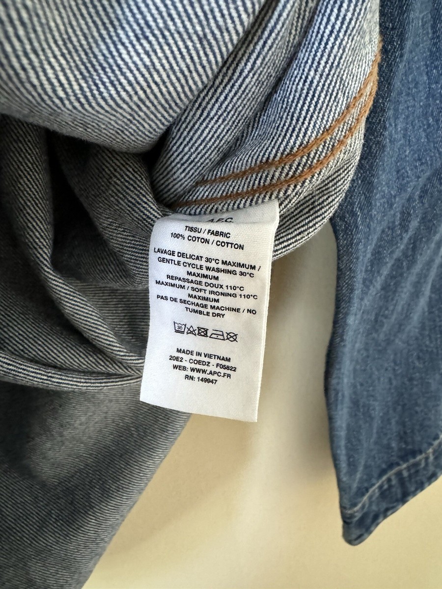 A.P.C. x Carhartt Aurelia Denim Dress Blue 40 | eBay