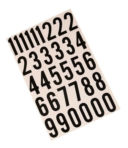 Hy-Ko Products MM-7N Self Adhesive Vinyl Numbers 2" High Black & White 39 numb - Picture 3 of 5