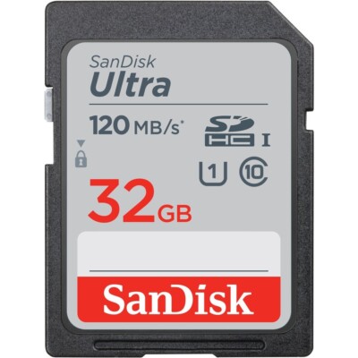 32GB SD Card 120MB/s Memory For Nikon D3200 D3300 D3400