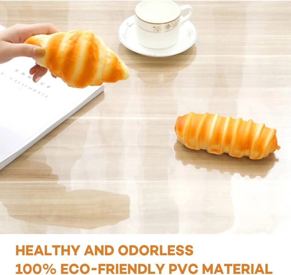 Cubierta de mantel transparente de plástico PVC transparente redondo de alta resistencia de 1,5 mm de espesor Foto 4 de 4