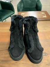 Dkny Donna Karan Mason Fur Shearling Shoes Boots Sneakers Icon 40.5