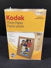 Kodak Photo Paper 180 sheets 4" x 6" Instant Dry Gloss Brillant New Sealed