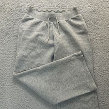 Vtg Nike Sweatpants Womens Medium Gray Swoosh Logo Loungewear Elastic Waist Y2K