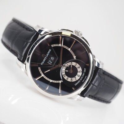 MAURICE LACROIX PONTOS PT6208 GRAND GUICHET GMT BOX&BLANKO PAPIERE
