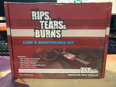 TST Rips Tears & Burn Maintenance Kit Brand New -Leather Fabric Car Care Kit