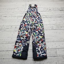 TSLA Snow Pants Bibs Youth XS 6/7 Insulated Winter Multi Color Camo