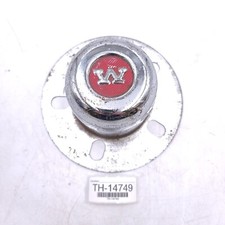 Western Wheel Center Cap Vintage Chrome Silver Red Bolt-on - Genuine Oem
