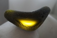 Black Sea Glass 35g RAREST OLDEST Pirate 1600  le Sainte-Marie Madagascar mad10