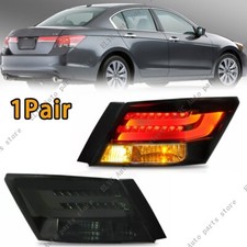 2x Fanali Posteriori Personalizzati Fumè Per Honda Accord Berlina 08-13 con LUCE LED