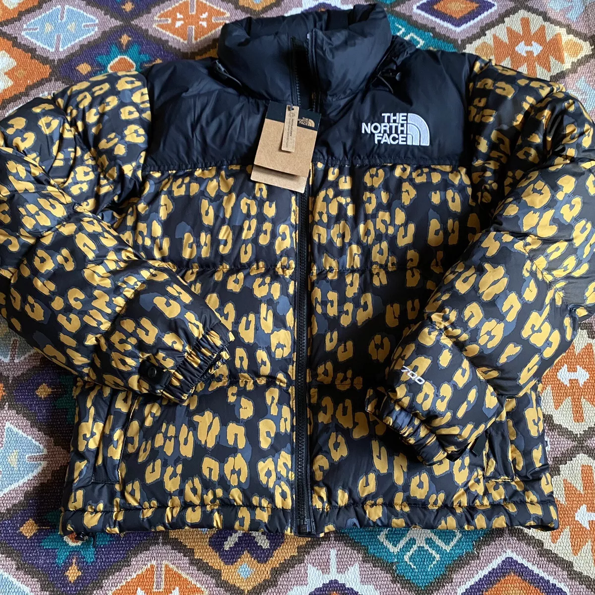 North face best sale nuptse leopard