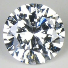 WHITE CUBIC ZIRCONIA 10 MM ROUND CUT BEAUTIFUL STONE