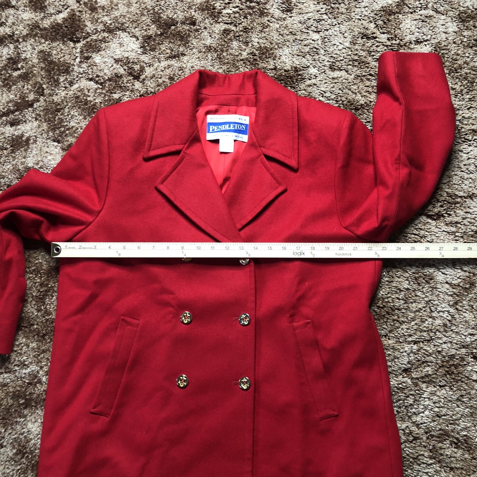 VINTAGE Pendleton Wool Button Front Blazer Jacket… - image 6