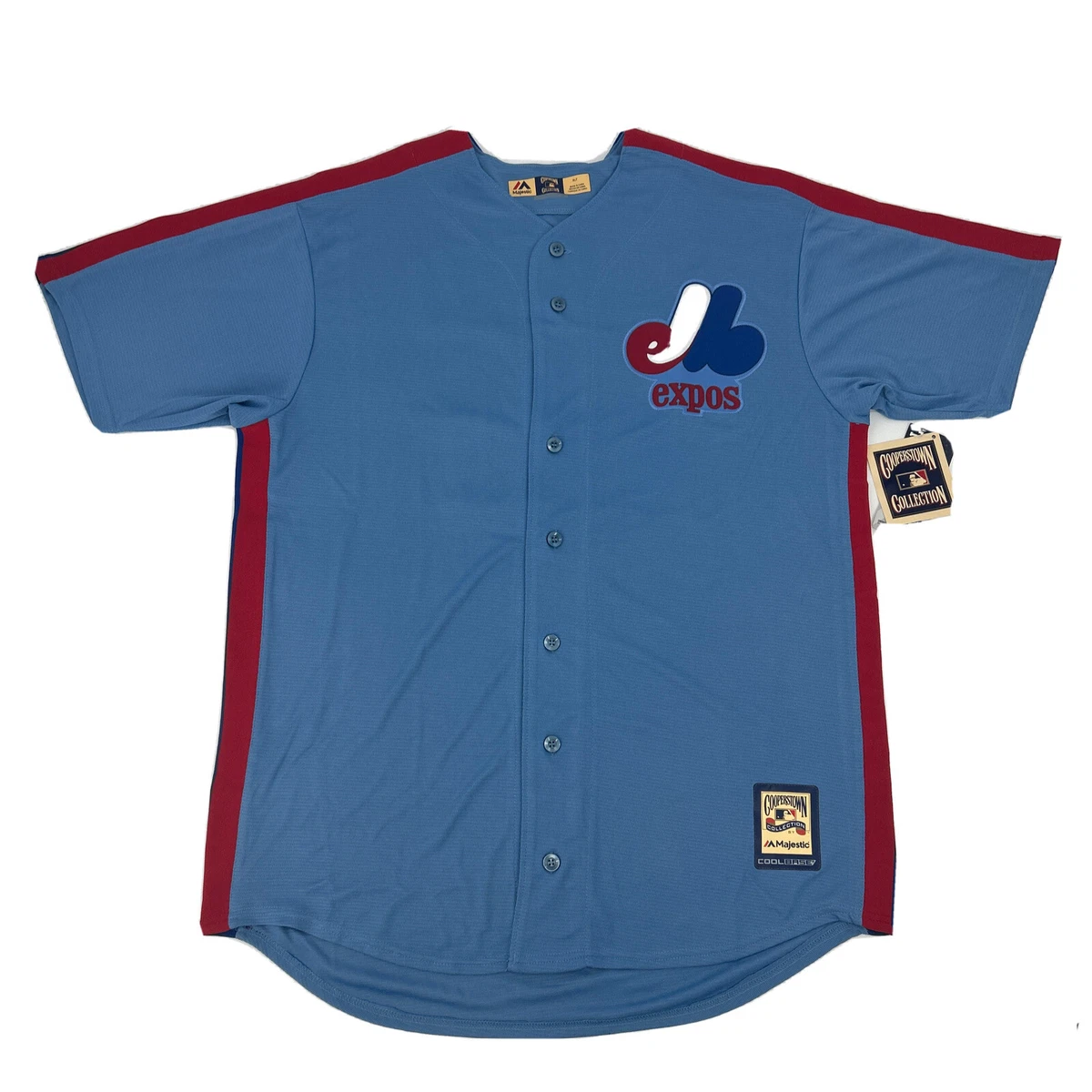 Majestic Jersey Men's XLT Montreal Expos Cooperstown Powder Blue #10 Dawson  NWT