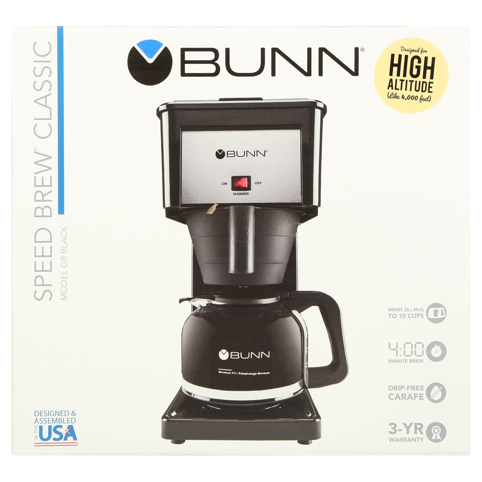 BUNN GRB High Altitude 10Cup Drip Coffee Maker (Condition New