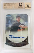 2013 Bowman Chrome Tyler Danish Draft Pick Rookie Auto BGS 9.5/10 GEM MINT Sox
