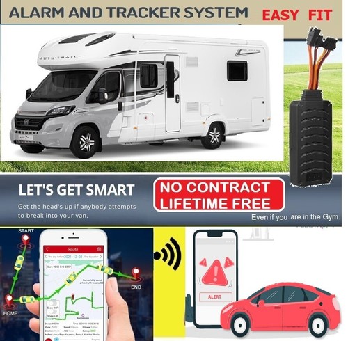 Motorhome-Caravan-Campervan Easy-Fit GPS Tracker Door Alert Free ...