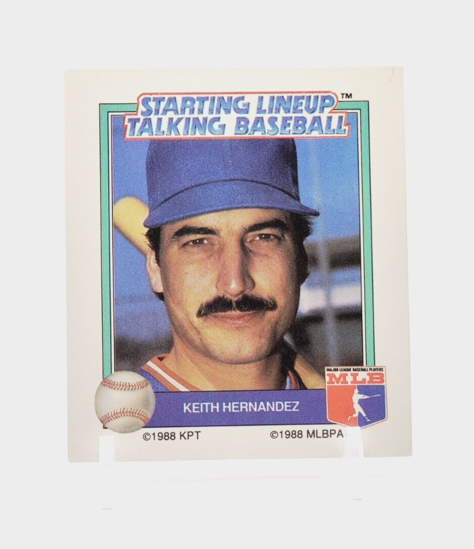 Keith Hernandez Mets 1988 Kenner Starting Lineup Talking Baseball CARD
