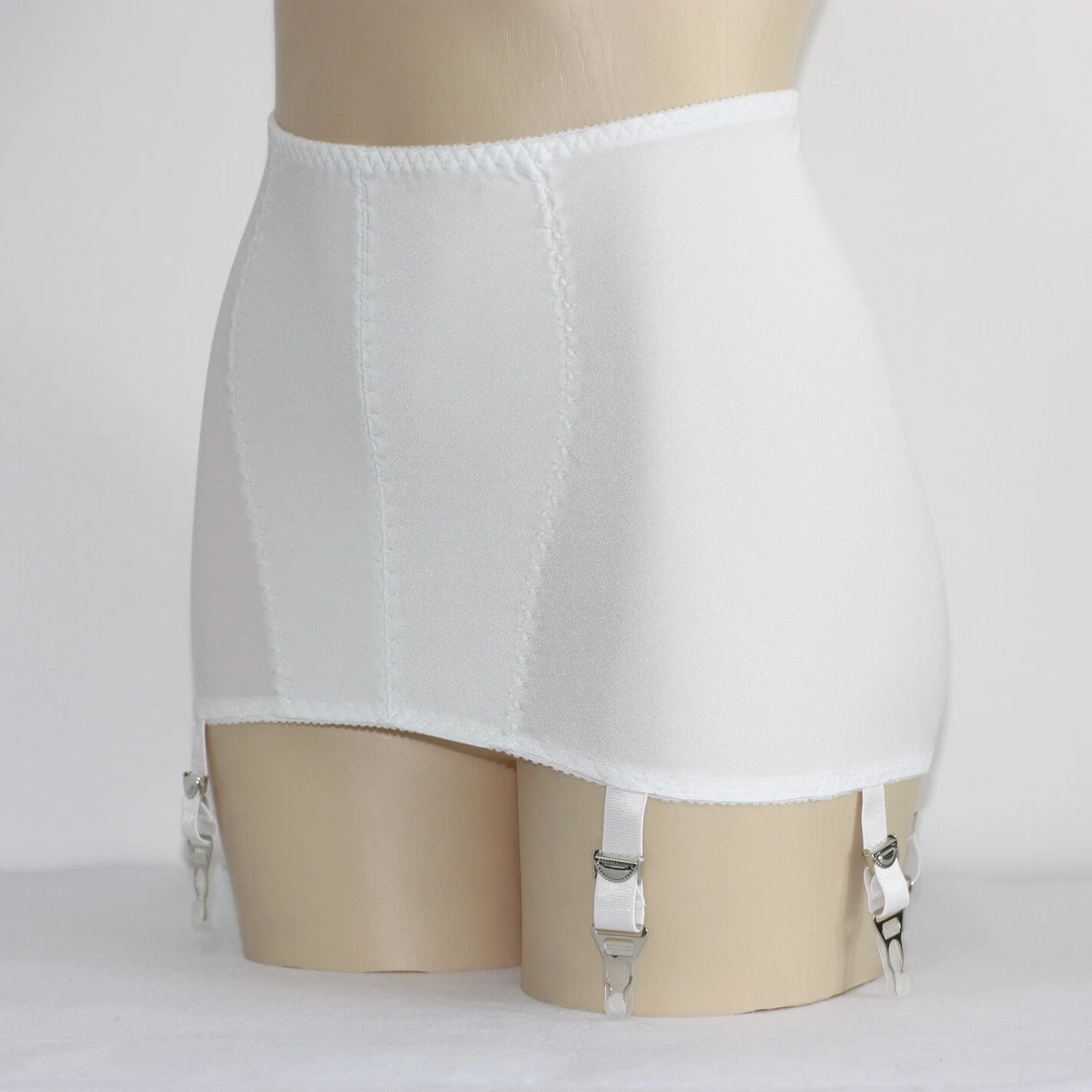 white high waisted garter belt ASOS DESIGN Lola lace garter belt and garter in ivory main image 0