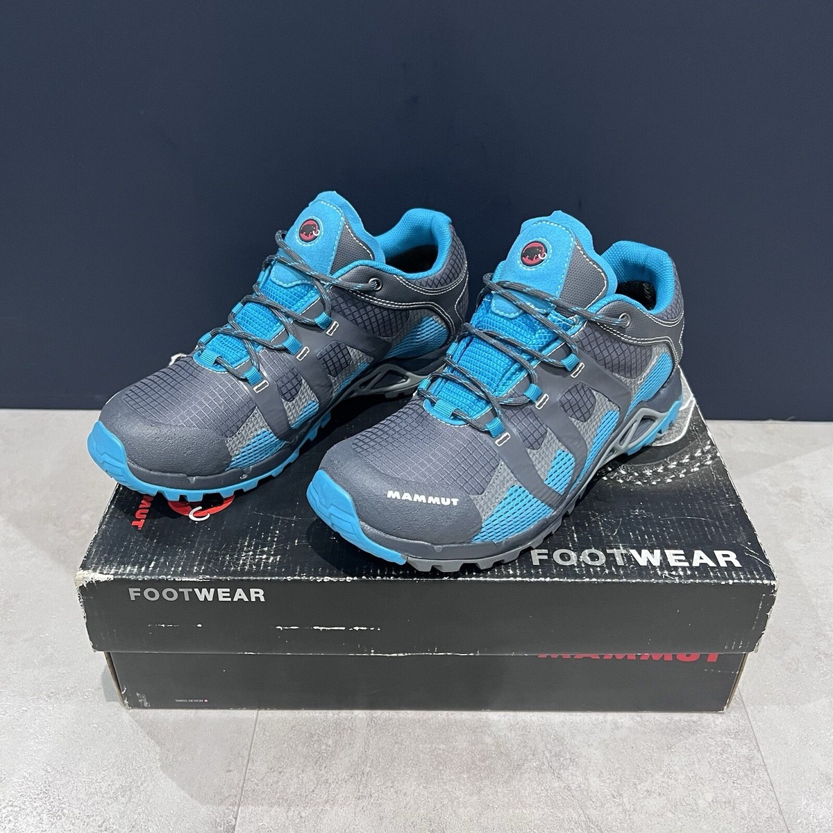 Mammut Comfort Low GTX Surround Womens Hiking Shoes Blue UK RRP £160