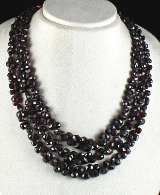Natural Garnet Tear Drop 866 Ct Faceted Gemstone Fashion Necklace For Women