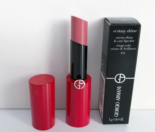 Giorgio Armani Ecstasy Shine Excess Shine & Care Lip Cream Color Lipstick,  #103 - Picture 1 of 6