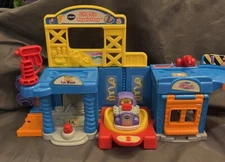VTech Go! Go! Smart Wheels Lift & Fix Shop Auto Repair Center Playset 1-5 Yrs