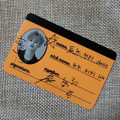 NCT Dream CHENLE [WE GO UP] Official CREW CARD Photocard