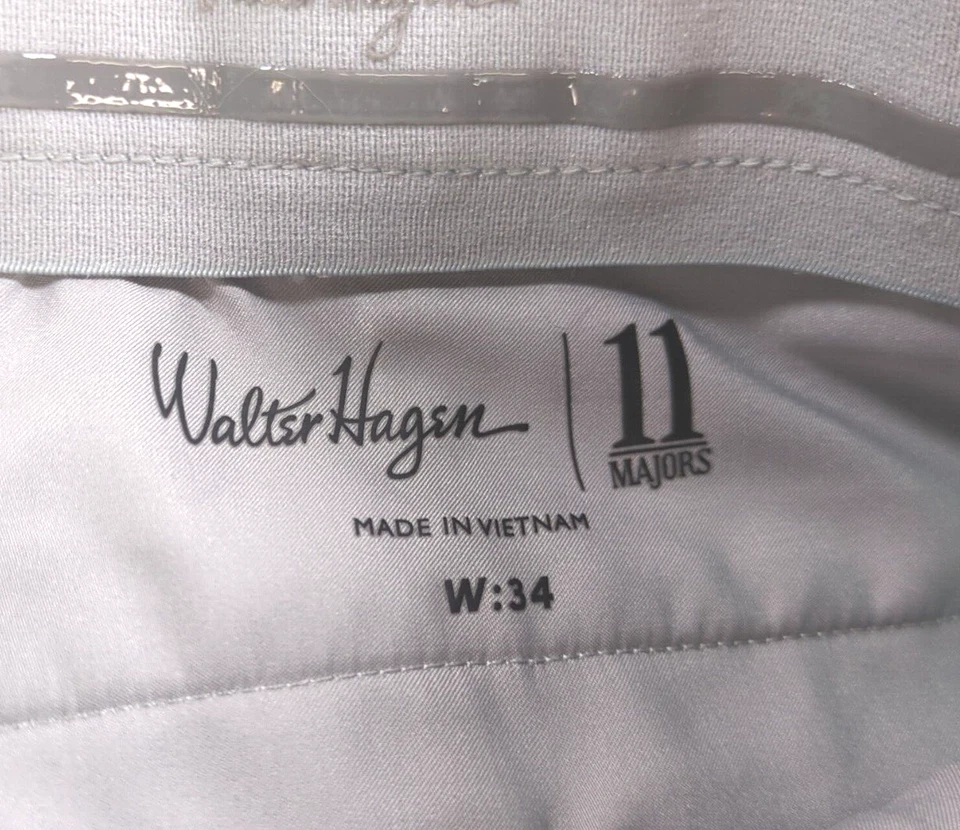 Pantalones Cortos Informales de Golf Walter Hagen Perfect 11 Cuadros Verdes Para Hombres 34 x 10 Foto 3 de 4