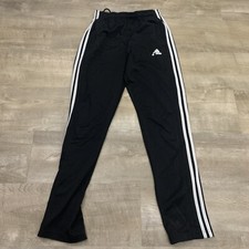 Adidas Black Small 3 Stripe Jogger Sweat Pants Womens