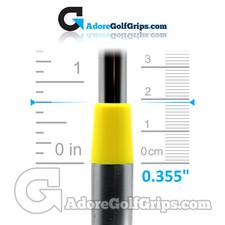 Iron Ferrules  Taper Tip 0.355" (19.00mm Length) - Yellow (12 Pack)