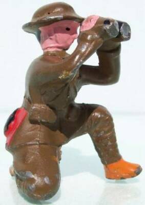 JAPAN HOLLOW CAST LEAD 65MM C.K. JA63 DOUGHBOY OBSERVER WITH BINOCULAR 95%+