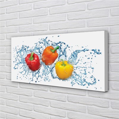 Tulup Leinwandbild 100x50 Wandkunst Pfefferwasser