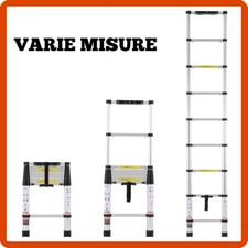 Scala in alluminio telescopica allungabile estensibile multifunzione gradini
