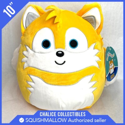 Peluche Squishmallow Kellytoy Sonic Tails 10 Pollici – Nuovo 2023, Morbido E Collezionabile