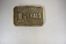 vintage KALO LABS SEED COMPANY AGRICULTURE BELT BUCKLE