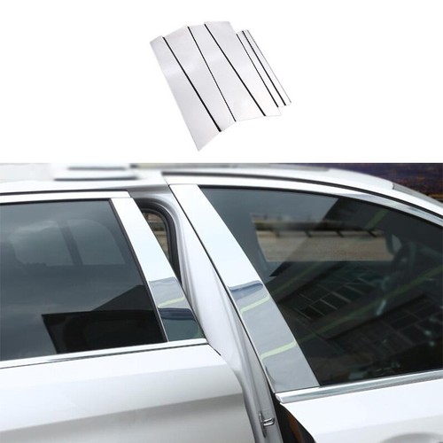 For BMW 5 Series 2018-2022 Silver Aluminum Bc Pillar Panel Window Trim Covers - Picture 1 of 12
