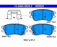 Brake pad set, disc brake ATE 13.0460-5829.2